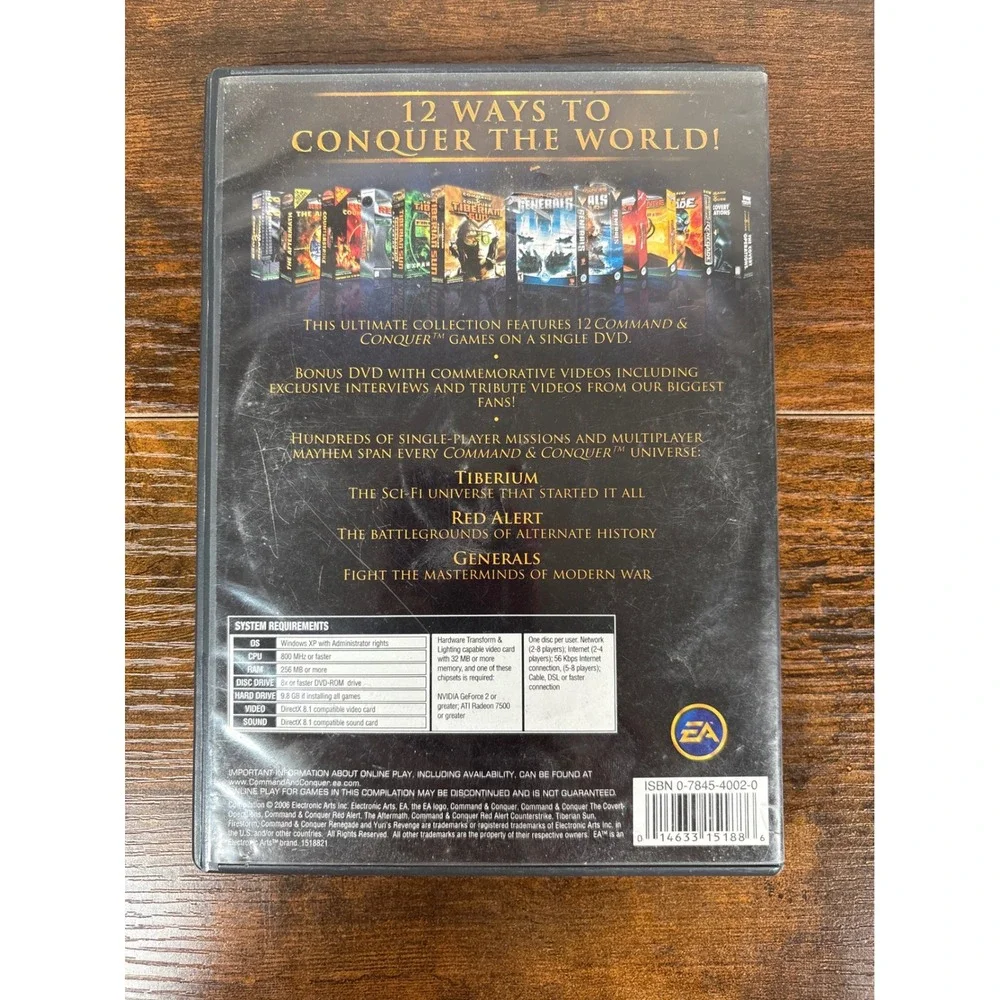 Command & Conquer‎ The First Decade PC DVD 12 Games Collection 2006 EA RTS Teen